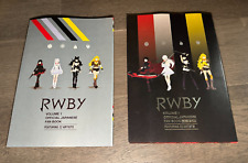 RWBY Volume 1 Official Japanese Fan Book Original and Revised Editions Lot of 2 picture