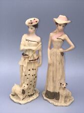 Artmark Lot Of 2 Classical Lady Figurines Home Decor GUC picture