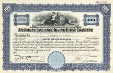 American Exchange Irving Trust Co. Issued to not Signed by Alfred P. Sloan Jr. - picture