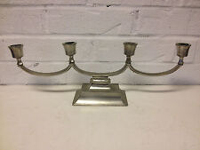 Vintage Antique Just Andersen Danish Modern Art Deco Period Pewter Candle Holder picture