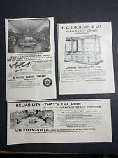 1904 Original Ad 3 Diff Jewelry Store Display Cabinets Sheboygan Wisconsin & picture