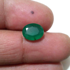 Attractive Zambian Emerald Oval 2.80 Crt Top Huge Green Faceted Loose Gemstone picture