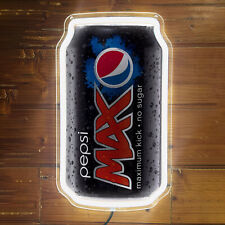 Pepsi Black Can Store Bar Beer Pizza Wall LED Silicone Neon Light Sign 12x7 G1 picture