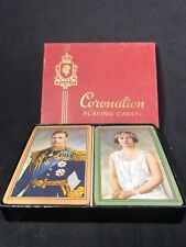 1930’s Coronation Playing Cards George VI England Canadian Card Co MIB picture