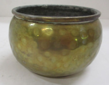 Small Hammered Brass Planter Bowl picture
