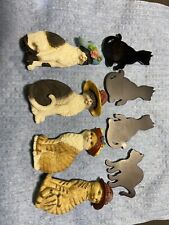 Vintage Antique Cat Magnets Set Of 8. 80/s And Early 2000s picture