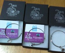 Foxwoods Casino 25 years bracelets (3) dice cards wine glass picture