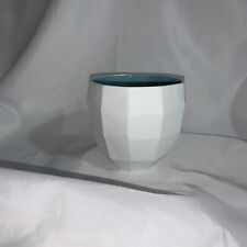 pre-loved authentic HERMÈS white bisque porcelain CANDLE HOLDER modern abstract  picture