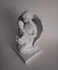 Teleflora Gift Fine Porcelain Angel And Boy Figurine 7 Inches Tall picture