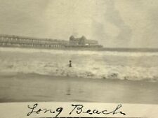 (AmI) FOUND Photo Photograph Vintage Snapshot Shoreline Pier Long Beach CA  picture