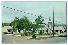 c1960s Lone Pine Motel Exterior Garberville California CA Unposted Cars Postcard picture