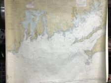 Large Vintage 1963  Martha's Vineyard  Block Island Nautical Chart US Map 1210TR picture