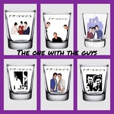 TV Series FRIENDS (The Guys) Shot Glasses W/Friends Gift Box, Matt Perry/Leblanc picture