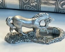 spoontiques pewter figurines Unicorn Looking Into Mirror USA HM1592 3 X 1 Inches picture