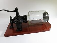 Antique Arcade Crystal No. 3 Cast Iron Wall Mount Coffee Grinder picture