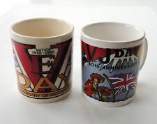 2 Mint 50th Anniversary VE VJ Day Coffee Mugs Kilncraft Staffordshire England picture