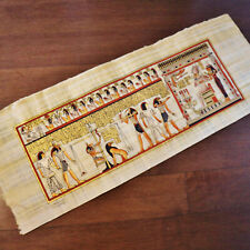 Huge Signed Handmade Papyrus Egyptian Judgment Day Art Painting...32