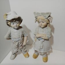 Antique 1900-1910 Gebruder Heuback Of Germany Bisque Porcelain Figurines picture