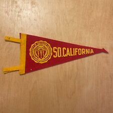 Vintage 1950s University of Southern California 5x9 Felt Pennant Flag picture