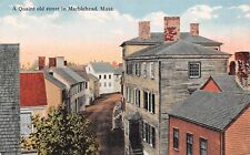 A Quaint Old Street in Marblehead MA Massachusetts Postcard 5022 picture
