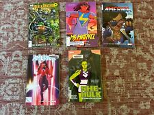 Lot Of Marvel Comic TPBs (Library Editions And Stickers) She-Hulk, Shuri, Etc. picture