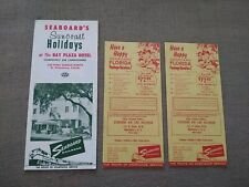 1958 Seaboard Railroad Suncoast Holidays St. Petersburg Florida Hotel Brochure picture