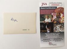 Menachem Begin Signed Autographed 2.25 X 3.5 Card JSA Certified Israel picture