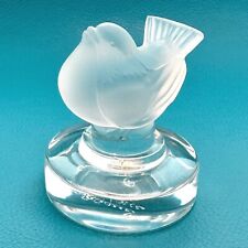 LALIQUE France Crystal Bird Figurine Signed Vintage Collectable picture