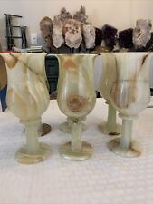 Green  Onyx Tall Wine Glasses picture
