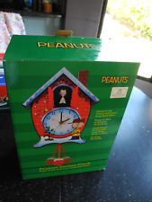 RARE Peanuts by Schulz Mark Feldstein Linus & Lucy Song Cuckoo Clock picture