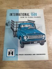 Vintage International Model 1500 Truck Sales Brochure 1963 picture