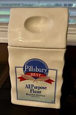 Vtg 1988 Pillsbury Best All Purpose Flour Sack Ceramic Cookie Jar Benj Medwin picture