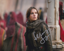 Felicity Jones 10x8 signed in Silver Star Wars Rogue One picture