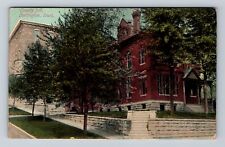Burlington IA-Iowa, Scenic View County Jail, Antique Souvenir Vintage Postcard picture