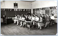 1946 ACCOMACK COUNTY VIRGINIA ATLANTIC HIGH SCHOOL STUDENTS IN CLASSROOM PHOTO picture