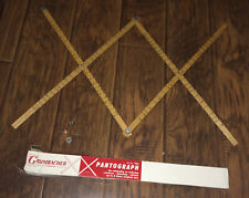 Vintage Wooden Grumbacher Pantograph Enlarge Or Reduce Pictures W/ Original Box picture