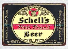 1933 Schell's Deer Brand Beer August Schell Brewing New Ulm, Minnesota metal tin picture