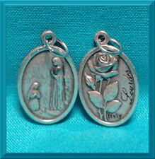 Our Lady of Lourdes France Double Sided ROSE CATHOLIC Medal 1