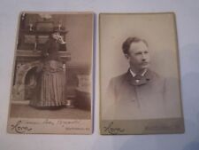 7 ANTIQUE C. L. HOWE & SONS CABINET PHOTOS - FROM THE 1800