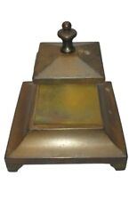 Vintage Antique Art Deco Brass Inkwell picture