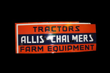 ALLIS-CHALMERS TRACTORS FARM DEALERSHIP PORCELAIN NEON SIGN SKIN 45 INCHES SSP picture