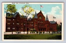 Cincinnati OH-Ohio, Music Hall, Antique Vintage Souvenir Postcard picture