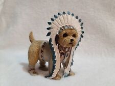 The Hamilton Collection Chief Little Paws Yorkie Dog Figurine 4.5