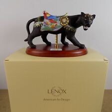 Lenox Porcelain Black Jaguar Carousel Figurine picture