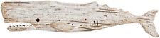 Wooden Whale Decor Hanging Wood Whale Decorations for Wall Rustic Nautical Whale picture