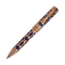 Conklin Endura Deco Crest Ballpoint Pen in Blue with Rosegold Trim - NEW picture