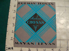 original Will Gerth HAND MADE brochure: MARLOWE Chosen Burman Honan Mayan PAPERS picture
