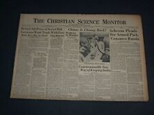 1949 APRIL 27 THE CHRISTIAN SCIENCE MONITOR NEWSPAPER - IS CHIANG BACK?- NP 3399 picture