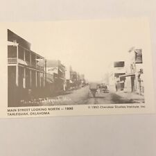 Main Street Tahlequah Oklahoma 1906 North photo Card 1992 Cherokee Studies Inst picture