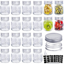 Glass Jars with Lids,Spice Jars,Small Mason Jars Regular Mouth Set of 20 6Oz picture